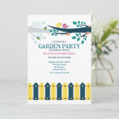 Garden Party Einladung (Stehend Vorderseite)