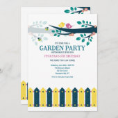 Garden Party Einladung (Vorne/Hinten)