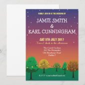 Garden Party Einladung (Vorne/Hinten)