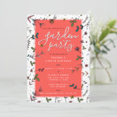 Garden Party Einladung (Stehend Vorderseite)