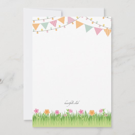 Garden Party Einladung #2 (Rückseite)