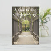 Garden Party!Einladung Einladung (Stehend Vorderseite)