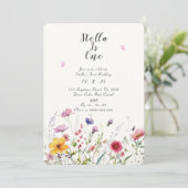 GARDEN PARTY ERSTE GEBURTSEINLADUNG EINLADUNG (Stehend Vorderseite)