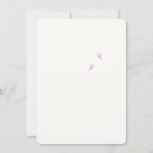 GARDEN PARTY ERSTE GEBURTSEINLADUNG EINLADUNG (Rückseite)