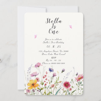 GARDEN PARTY ERSTE GEBURTSEINLADUNG EINLADUNG