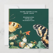 Garden Party Geburtstag einladen Einladung (Rückseite)