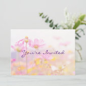 Garden Party Geburtstag Einladung Blume (Stehend Vorderseite)