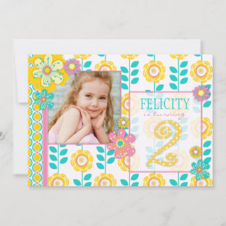 Garden Party Geburtstag Einladung F2