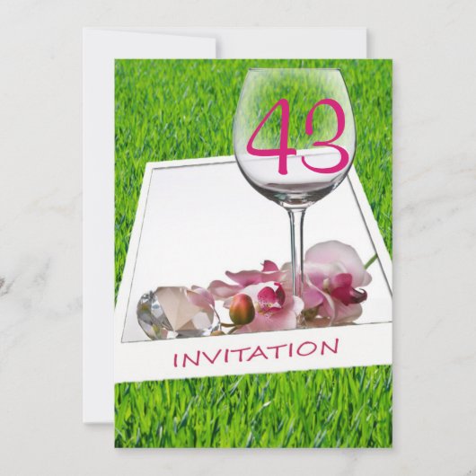 Garden Party Geburtstagsfeier Einladung (Vorderseite)