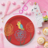 Garden Party - Gelber Vogel Geburtstag Pappteller (Party)