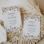 Garden Party Hochzeit Einladung<br><div class="desc">Einladung zur Hochzeit mit Wildblumen. Diese Einladung zeichnet sich durch Wildblumen mit zwei modernen hochklassigen Schriftart aus,  die den Trend der heutigen und zukünftigen Festlichkeiten prägen.</div>