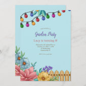 Garden Party Lights Einladung (Vorne/Hinten)