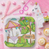 Garden Party Paper Plate Pappteller (Party)