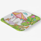 Garden Party Paper Plate Pappteller (Gewinkelt)