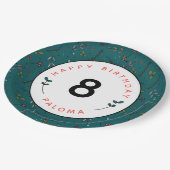 Garden Party Pappteller (Schrägansicht)