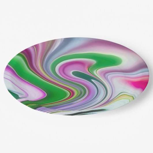 Garden Party Pappteller (Schrägansicht)