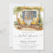 Garden Party Picnic Orange Citrus Brautparty Einladung (Vorderseite)