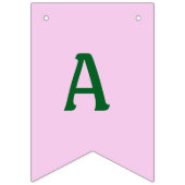 Garden Party Pink Peony Wimpelkette (Dritte Fahne)