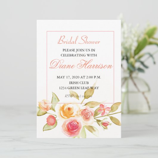 Garden Party Polterabend Einladung (Stehend Vorderseite)