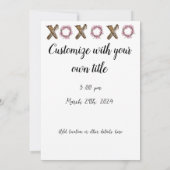 Garden Party - Romantische Blume - xoxo Lovely Einladung (Rückseite)