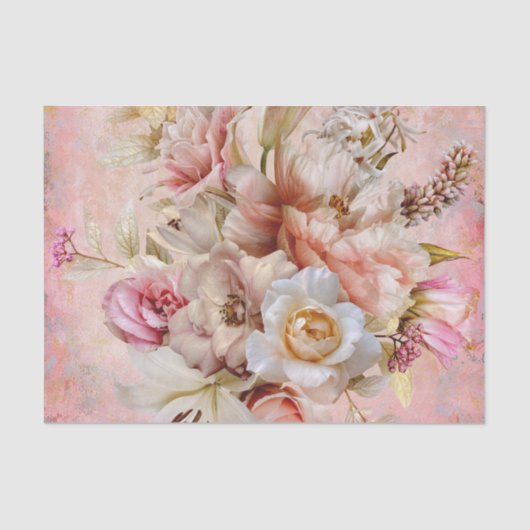 Garden Party Rosa Gewebe Papier (Vorderseite)