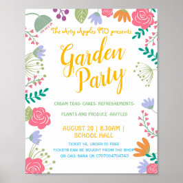 Garden Party Sommerthema Poster