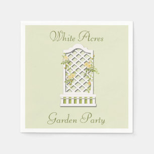 Garden Party Summer Soiree Paper Napkins Serviette