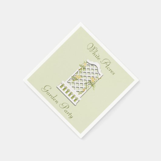 Garden Party Summer Soiree Paper Napkins Serviette (Ecke)