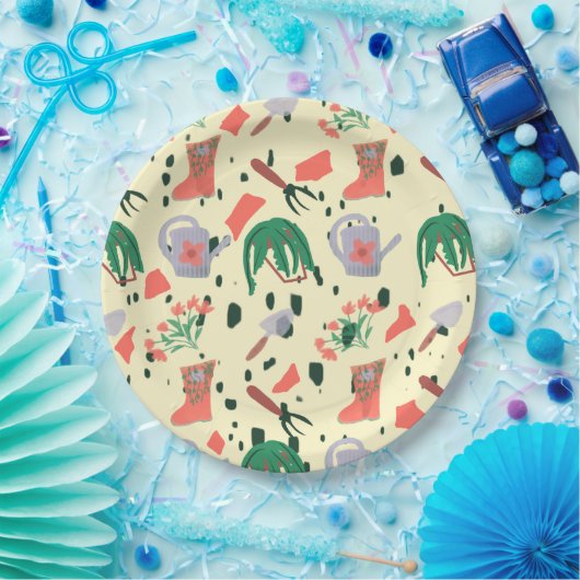 Garden Party Terrazzo Pappteller (Party)