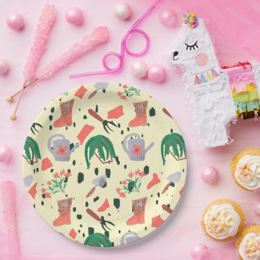 Garden Party Terrazzo Pappteller (Party)