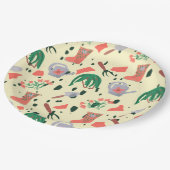 Garden Party Terrazzo Pappteller (Schrägansicht)