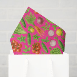Garden Party Vegetable Theme Paper — Luxe Design Seidenpapier