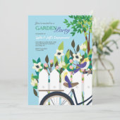 Garden Party Verlobung Einladung (Stehend Vorderseite)