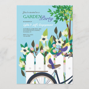 Garden Party Verlobung Einladung