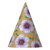 Garden Party Violette Blumen auf jeder Farbe Partyhütchen (Links)