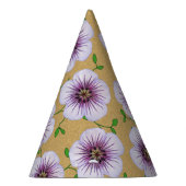 Garden Party Violette Blumen auf jeder Farbe Partyhütchen (Rechts)