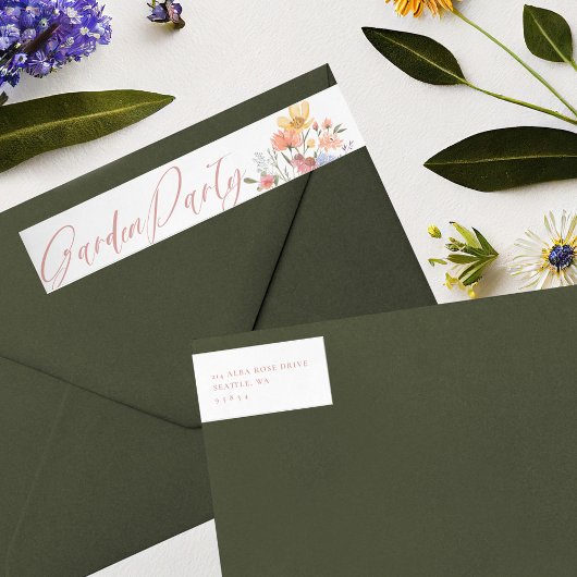 Garden Party Wasserfarbene Wildblume Florenz Gebur