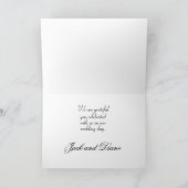 Garden Party Wedding Vielen Dank Karte (Innenseite)