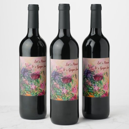 Garden Party Weinetikett (Flaschen)