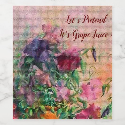 Garden Party Weinetikett (Einzelnes Label)