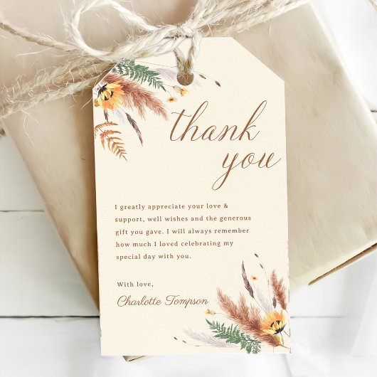 Garden Party Wildblume Floral 1. Geburtstag Geschenkanhänger