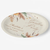 Garden Party Wildblume Floral 1. Geburtstag Pappteller (Schrägansicht)