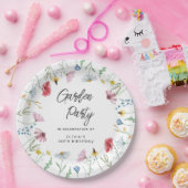 Garden Party Wildblumen Geburtstag Pappteller (Party)