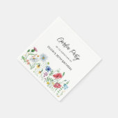 Garden Party Wildblumen Geburtstag Serviette (Ecke)