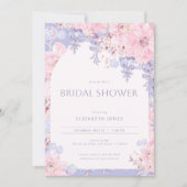 Garden Party Wisteria Bridal Dusche Einladung (Vorderseite)