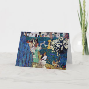 Garden Party with Cat, Jessie Willcox Smith Karte