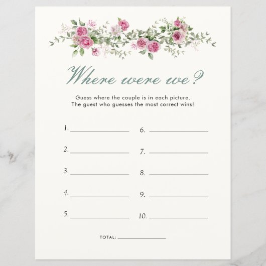 Garden Party, wo wir Brautparty Game (Vorderseite)