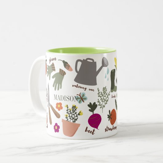 Garden Party Zweifarbige Tasse (Vorderseite Links)