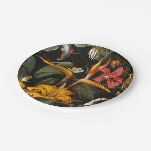 Garden PartyRoller Untersetzer Papierplatte Pappteller (Schrägansicht)