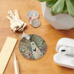 Garden Path w Chickens, Gustav Klimt, Art Nouveau Schlüsselanhänger<br><div class="desc">Garden Path with Chickens (1916) by Gustav Klimt is a vintage Victorian Era Symbolism fine art painting. A nature scene with chickens in the backyard flower garden on a farm. About the artist: Gustav Klimt (1862-1918) was an Austrian Symbolist painter and one of the most prominent members of the Vienna...</div>